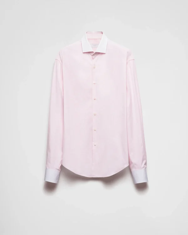 Shirts*Prada Cotton shirt Pink/white