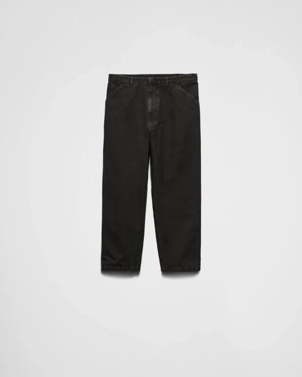 Trousers And Bermudas*Prada Cotton trousers Black