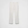 Trousers And Bermudas*Prada Cotton trousers Chalkwhite