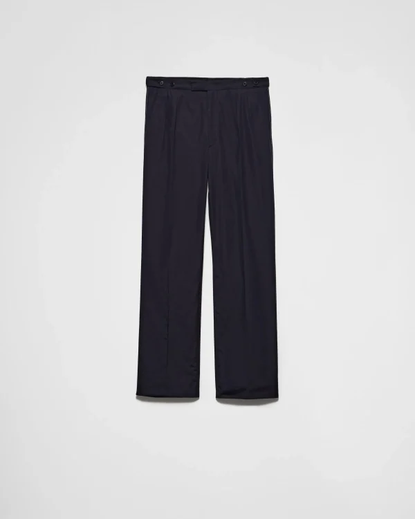 Trousers And Bermudas*Prada Cotton trousers Blue