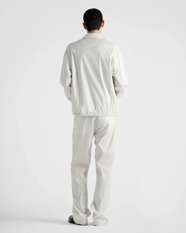 Trousers And Bermudas*Prada Cotton trousers Chalkwhite