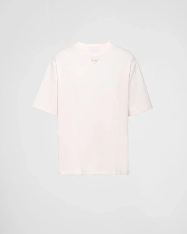 T-shirts And Polo Shirts*Prada Cotton T-shirt Petalpink