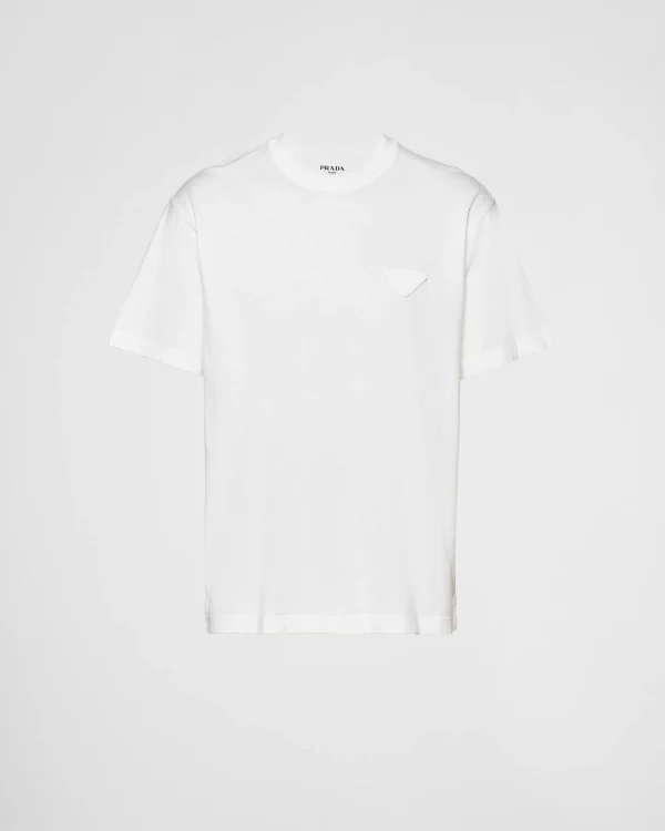 T-shirts And Polo Shirts*Prada Cotton T-shirt White