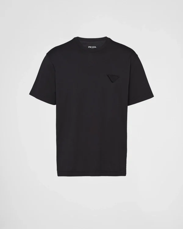 T-shirts And Polo Shirts*Prada Cotton T-shirt Black