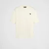 T-shirts And Polo Shirts*Prada Cotton T-shirt Natural