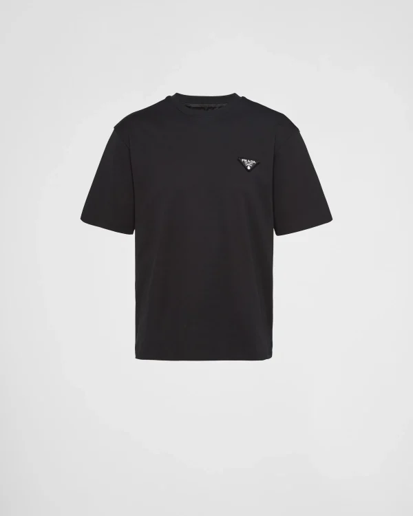 T-shirts And Polo Shirts*Prada Cotton T-shirt Black