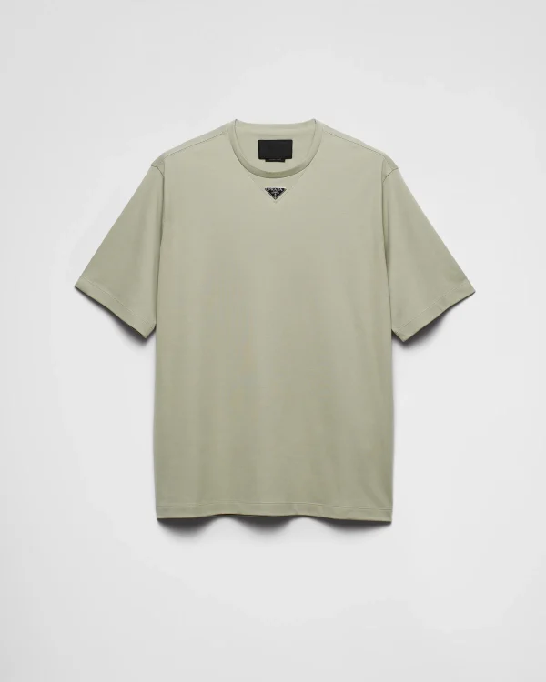 T-shirts And Polo Shirts*Prada Cotton T-shirt Agave