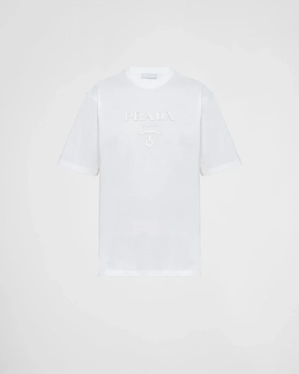 T-shirts And Polo Shirts*Prada Cotton T-shirt White