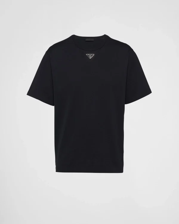 T-shirts And Polo Shirts*Prada Cotton T-shirt Black