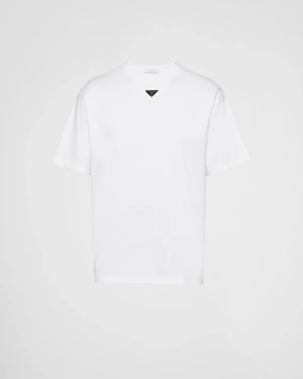 T-shirts And Polo Shirts*Prada Cotton T-shirt White