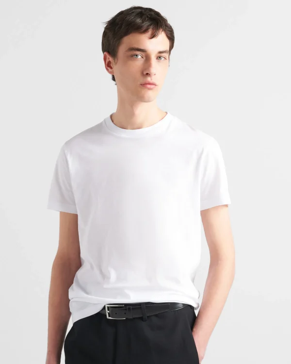 T-shirts And Polo Shirts*Prada Cotton T-shirts - Three-pack White