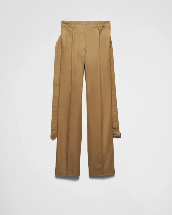 Trousers And Shorts*Prada Cotton twill pants Cord