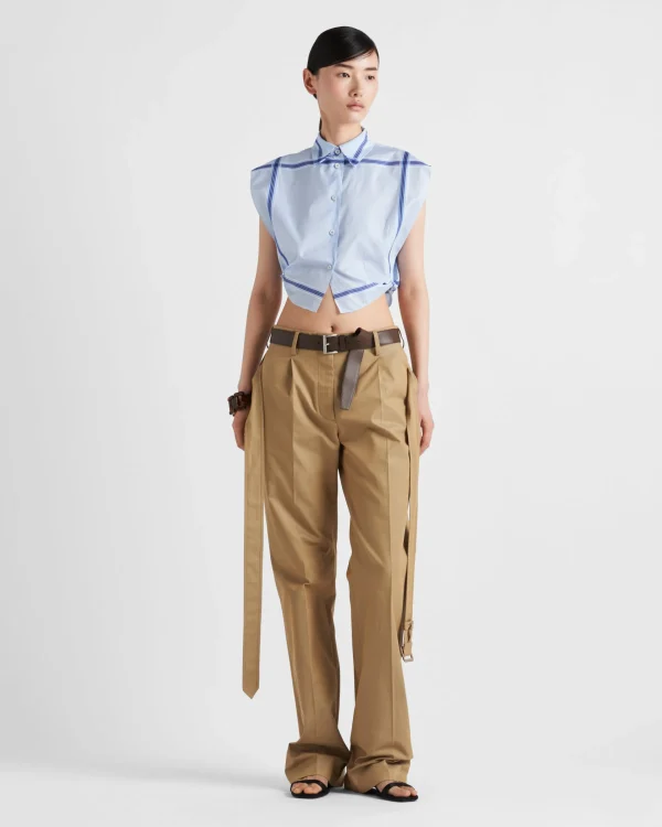 Trousers And Shorts*Prada Cotton twill pants Cord