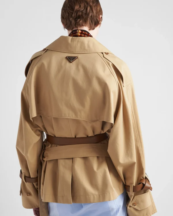 Jackets And Coats*Prada Cotton twill trench jacket Honey