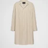 Jackets And Coats*Prada Cotton-blend overcoat Limestone