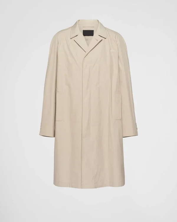 Jackets And Coats*Prada Cotton-blend overcoat Limestone