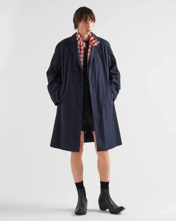 Jackets And Coats*Prada Cotton-blend overcoat Navy