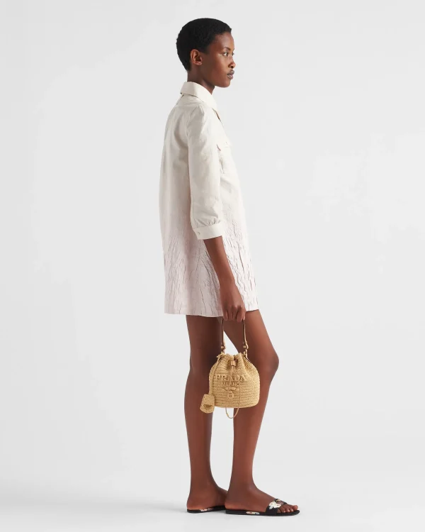 Shoulder Bags | Shoulder Bags*Prada Crochet and leather mini-bucket bag Natural