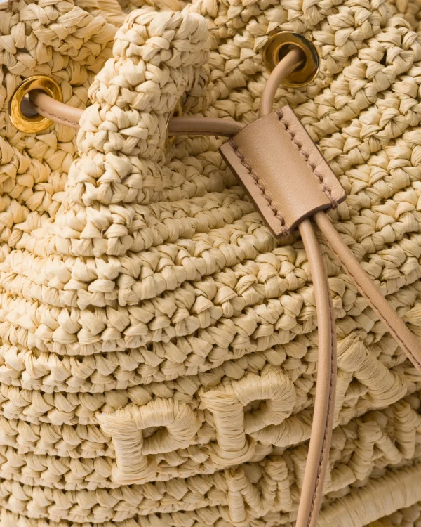 Shoulder Bags | Shoulder Bags*Prada Crochet and leather mini-bucket bag Natural