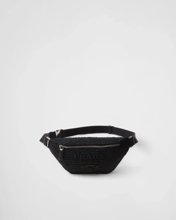 Backpacks And Belt Bags*Prada Crochet belt bag Black