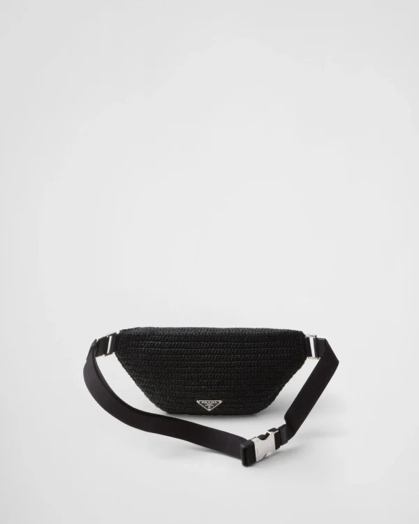 Backpacks And Belt Bags*Prada Crochet belt bag Black