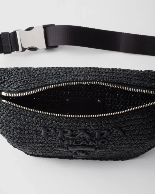 Backpacks And Belt Bags*Prada Crochet belt bag Black