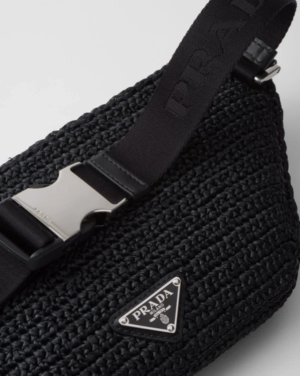 Backpacks And Belt Bags*Prada Crochet belt bag Black