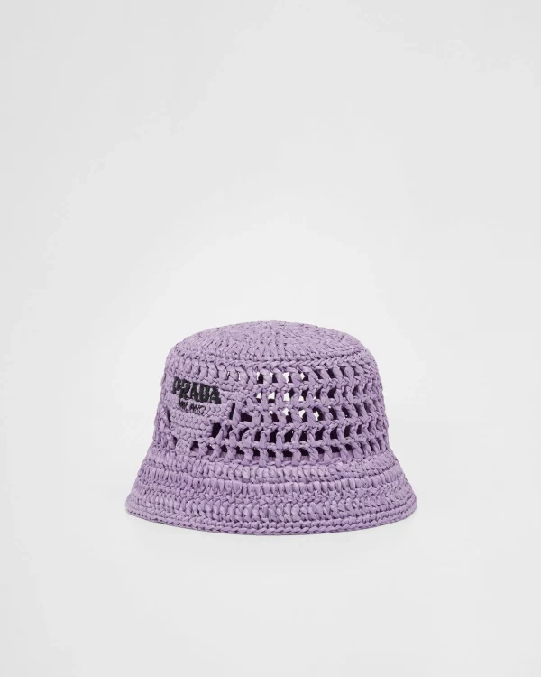 Hats And Gloves*Prada Crochet bucket hat Lily