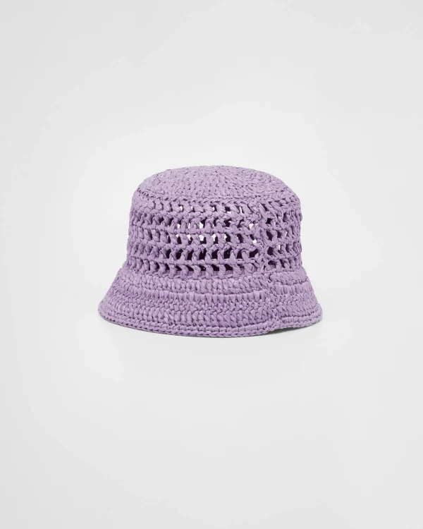 Hats And Gloves*Prada Crochet bucket hat Lily