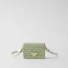 Card Holders*Prada Crochet card holder with shoulder strap Aqua