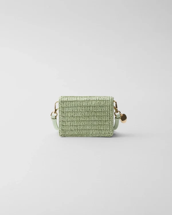 Card Holders*Prada Crochet card holder with shoulder strap Aqua