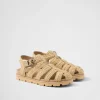 Sandals*Prada Crochet fisherman sandals Natural