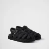 Sandals*Prada Crochet fisherman sandals Black