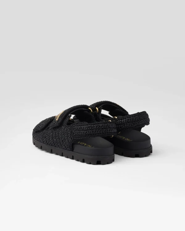 Sandals*Prada Crochet sandals Black