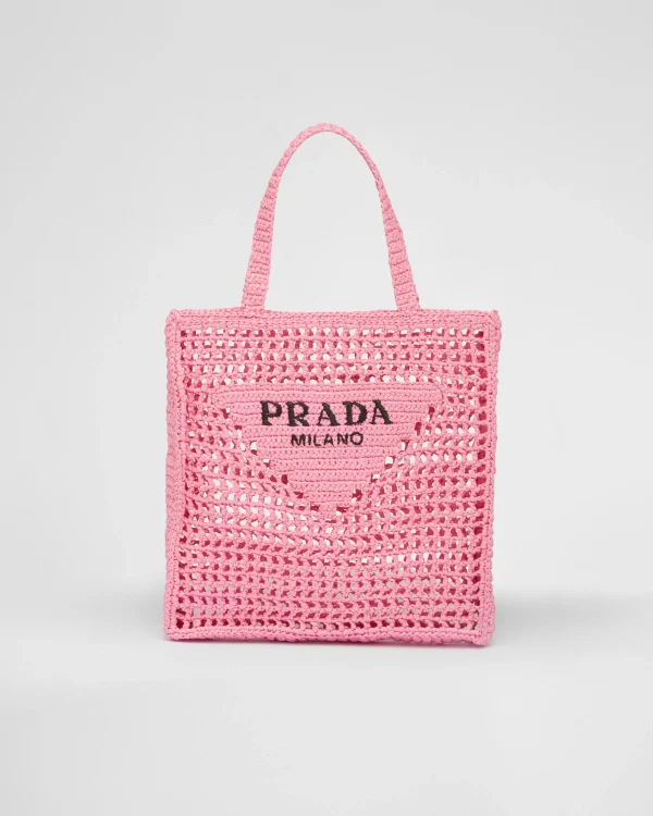 Totes | Totes*Prada Crochet tote bag Petalpink