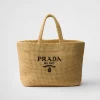 Totes*Prada Crochet tote bag Natural