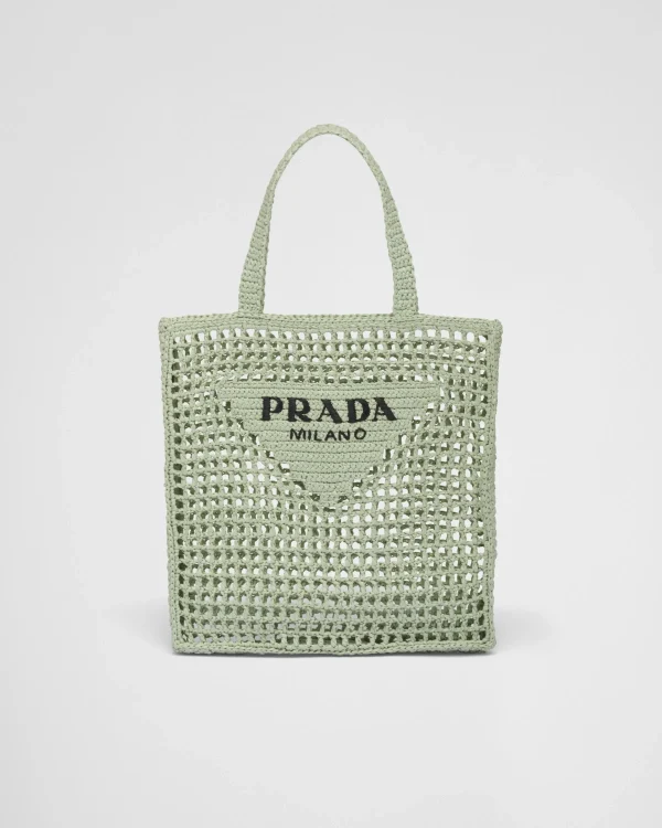 Totes | Totes*Prada Crochet tote bag Aqua