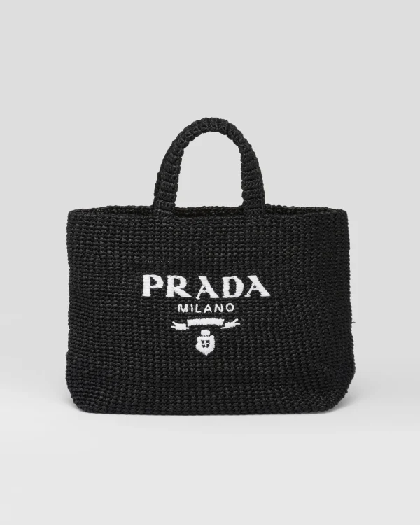 Totes | Totes*Prada Crochet tote bag Black