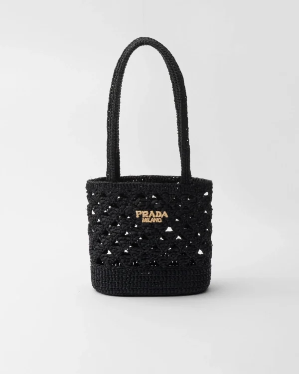 Totes | Totes*Prada Crochet tote bag Black