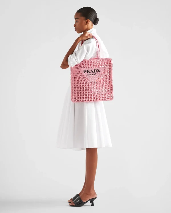 Totes | Totes*Prada Crochet tote bag Petalpink