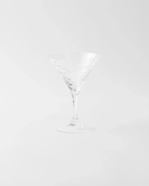 Glassware*Prada martini glass - Triangles Crystal