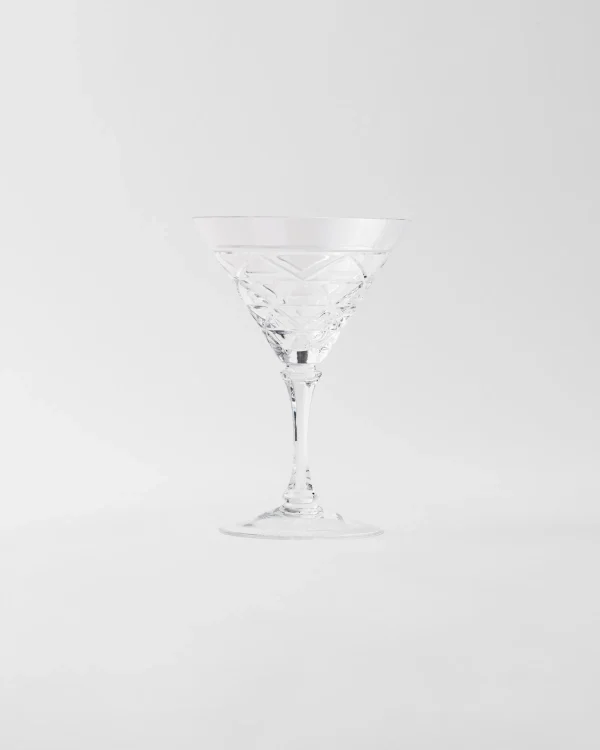 Glassware*Prada martini glass - Triangles Crystal