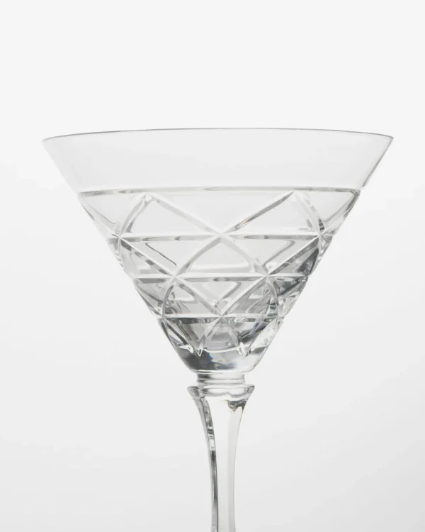 Glassware*Prada martini glass - Triangles Crystal