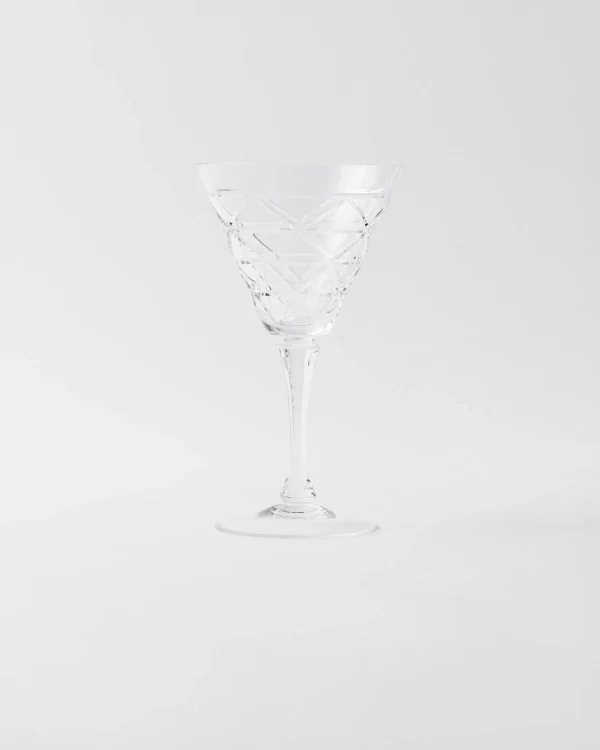 Glassware*Prada red wine glass - Triangles Crystal