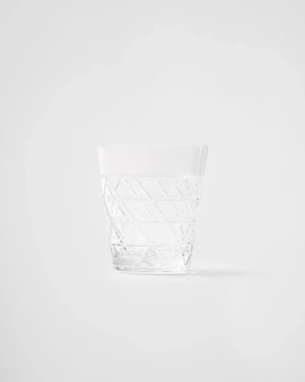 Glassware*Prada water glass - Triangles Crystal