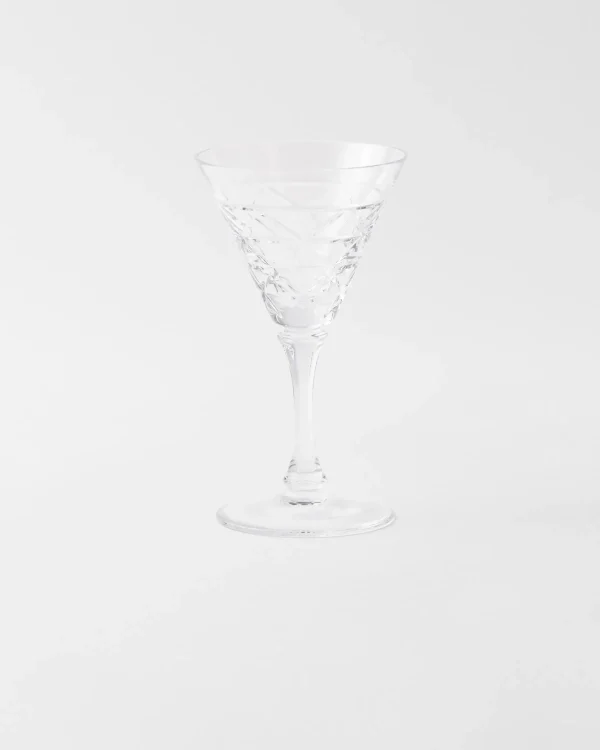 Glassware*Prada white wine glass - Triangles Crystal