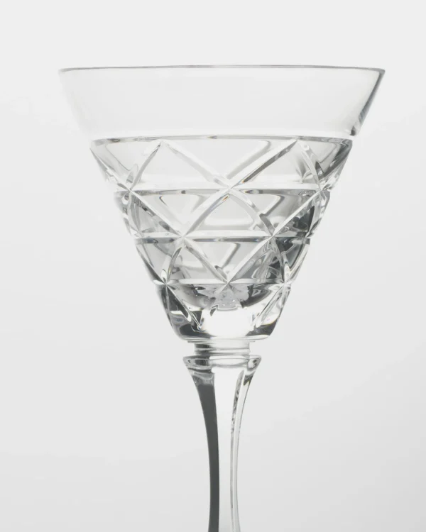 Glassware*Prada white wine glass - Triangles Crystal