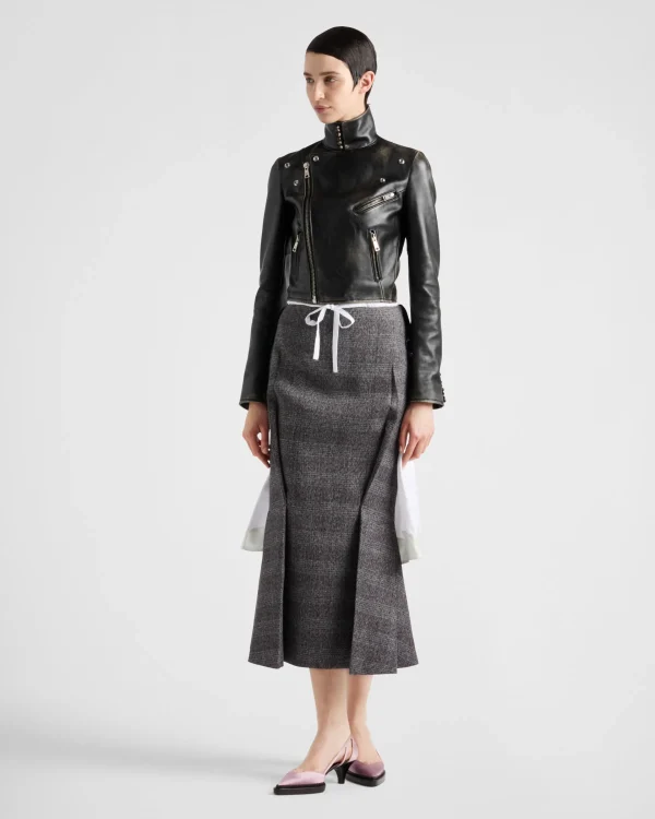 Skirts*Prada Deconstructed grisaille skirt Black