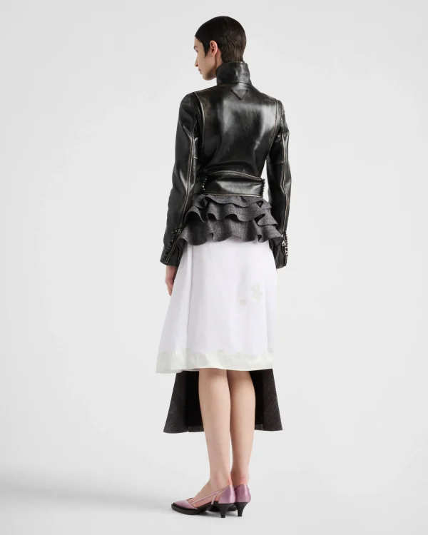 Skirts*Prada Deconstructed grisaille skirt Black