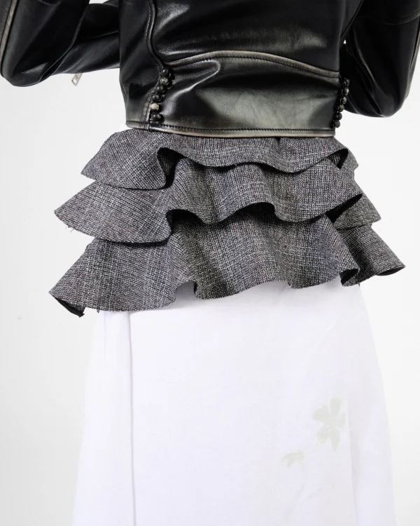 Skirts*Prada Deconstructed grisaille skirt Black